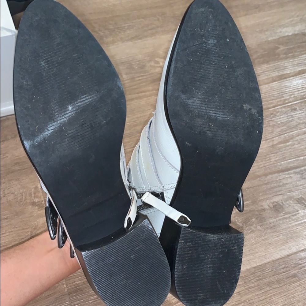 White Steve Madden Booties - Picture 5 of 6